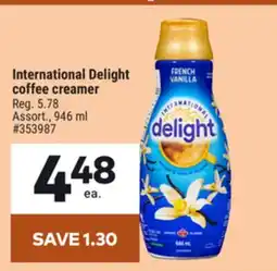 Giant Tiger International Delight coffee creamer offer