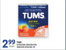 Uniprix TUMS Antiacides sélectionnés/Selected antacids offer