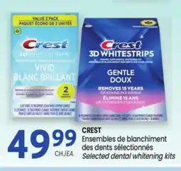 Uniprix CREST Ensembles de blanchiment des dents sélectionnés/Selected dental whitening kits offer