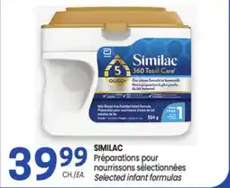 Uniprix SIMILAC Préparations pour nourrissons sélectionnées/Selected infant formulas offer
