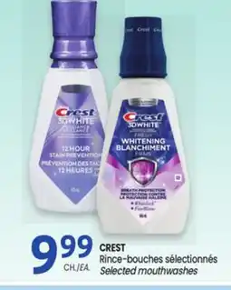 Uniprix CREST Rince-bouches sélectionnés/ Selected mouthwashes offer