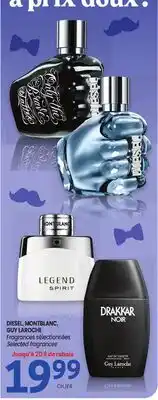 Uniprix DIESEL, MONTBLANC, GUY LAROCHE Fragrances sélectionnées/ Selected fragrances offer