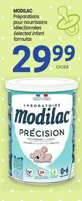 Uniprix MODILAC Préparations pour nourrissons sélectionnées Selected infant formulas offer