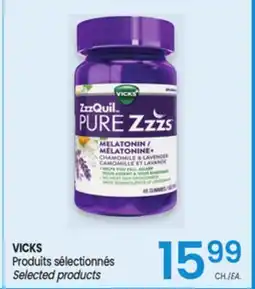Uniprix VICKS Produits sélectionnés/ Selected products offer