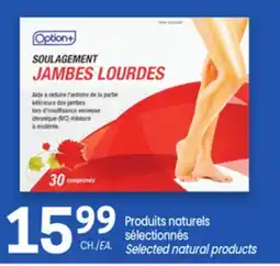 Uniprix Option+ Produits naturels sélectionnés/ Selected natural products offer