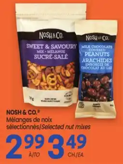 Uniprix NOSH & CO. Mélanges de noix sélectionnés/ selected nut mixes offer