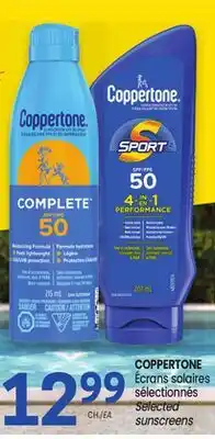Uniprix COPPERTONE Écrans solaires sélectionnés/ Selected sunscreens offer