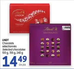 Uniprix LINDT Chocolats sélectionnés/Selected chocolates offer