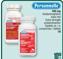 Jean Coutu PERSONNELLE Extra strength acetaminophen offer