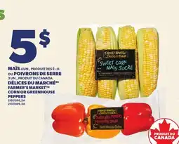 Provigo MAÏS 4 UN., PRODUIT DES É.-U. POTRONS DE SERRE 3 UN., PRODUIT DU CANADA DÉLICES DU MARCHÉ offer