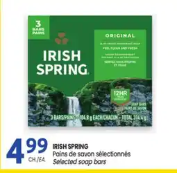 Uniprix IRISH SPRING Pains de savon sélectionnés/Selected soap bars offer