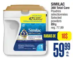 Jean Coutu SIMILAC 360 Total Care Selected powders offer