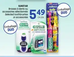 Uniprix SUNSTAR Brosses à dents ou accessoires sélectionnés/Selected toothbrushes or accessories offer