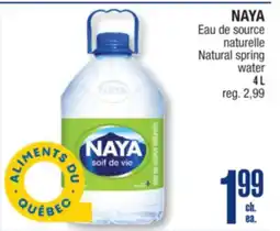 Jean Coutu NAYA Natural spring water offer