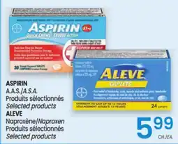 Uniprix ASPIRIN A.A.S./A.S.A., ALEVE Naproxène/Naproxen offer