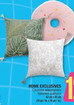 Jean Coutu HOME EXCLUSIVES Selected cushions offer
