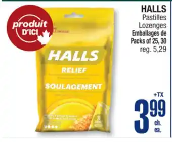 Jean Coutu HALLS Lozenges offer