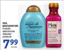 Uniprix OGX, MAUI MOISTURE Produits sélectionnés/Selected products offer
