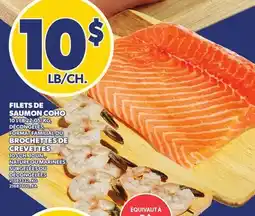Provigo FILETS DE SAUMON COHO OU BROCHETTES DE CREVETTES offer