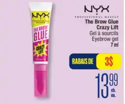 Jean Coutu NYX PROFESSIONAL MAKEUP The Brow Glue Crazy Lift Eyebrow gel offer