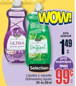 Jean Coutu Selection Dishwashing liquids offer