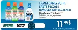 Jean Coutu Therabreath & Orajel Oral Rinses Selected products offer