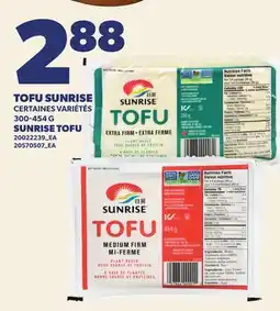 Provigo TOFU SUNRISE | SUNRISE TOFU offer