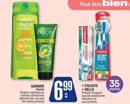 Jean Coutu GARNIER Fructis Selected hair care and hair styling products offer