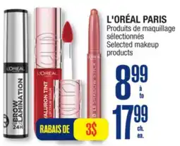 Jean Coutu L'OREAL PARIS Selected makeup products offer