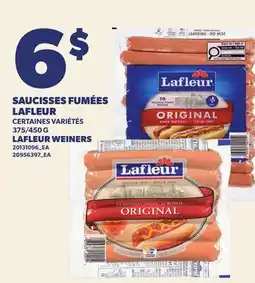 Provigo SAUCISSES FUMÉES LAFLEUR, 375/450 G | LAFLEUR WEINERS offer
