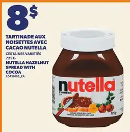 Provigo TARTINADE AUX NOISETTES AVEC CACAO NUTELLA | NUTELLA HAZELNUT SPREAD WITH COCOA offer