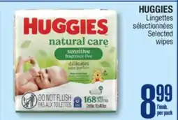 Jean Coutu HUGGIES Selected wipes offer