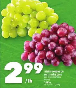 Marche Ami raisins rouges ou verts extra gros offer