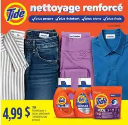 Jean Coutu Tide Selected laundry products offer
