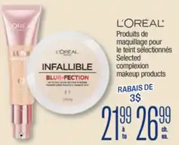 Jean Coutu LOREAL PARIS Selected complexion makeup products offer