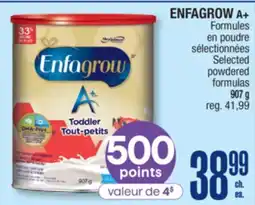 Jean Coutu ENFAGROW A+ Selected powdered formulas offer