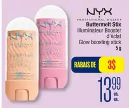 Jean Coutu NYX PROFESSIONAL MAKEUP Buttermelt Stix Glow boosting stick offer