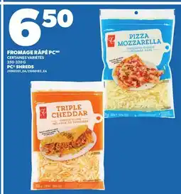 Provigo FROMAGE RÂPÉ PC , 250-320 G | PC SHREDS offer