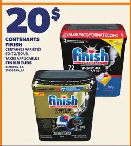 Provigo CONTENANTS FINISH, 60/72/90 UN. | FINISH TUBS offer