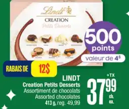 Jean Coutu LINDT Creation Petits Desserts offer
