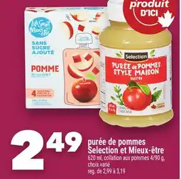 Marche Ami purée de pommes Selection et Mieux-être offer