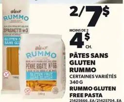 Provigo PÂTES SANS GLUTEN RUMMO, 340 G | RUMMO GLUTEN FREE PASTA offer