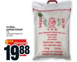 Super C riz blanc parfumé Oxhead | Oxhead white fragrant rice offer