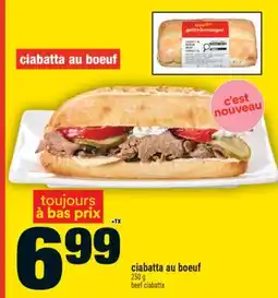 Super C ciabatta au bœuf | beef ciabatta offer