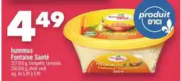 Marche Ami hummus Fontaine Santé offer