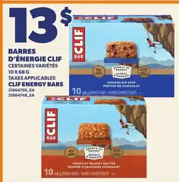 Provigo BARRES D'ÉNERGIE CLIF | CLIF ENERGY BARS offer