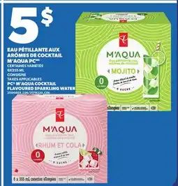 Provigo EAU PÉTILLANTE AUX ARÔMES DE COCKTAIL M'AQUA PC offer