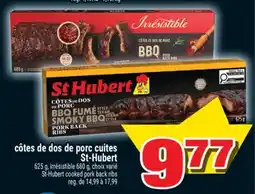 Super C côtes de dos de porc cuites St‑Hubert | St-Hubert cooked pork back ribs offer