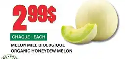 Marches Tau MELON MIEL BIOLOGIQUE offer