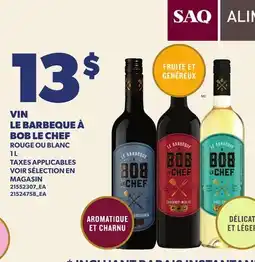 Provigo VIN LE BARBEQUE À BOB LE CHEF offer